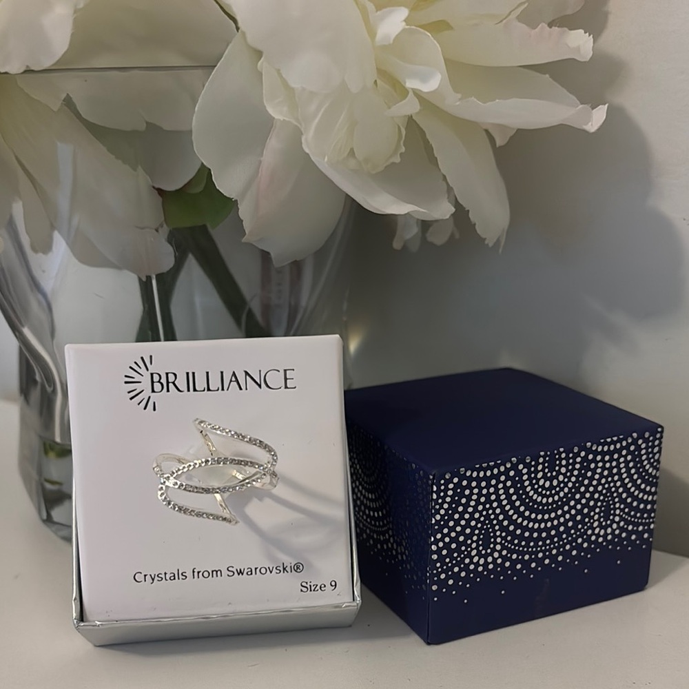 Silver Crystal Ring
